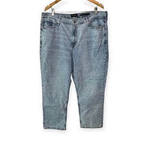 Banana Republic Womens 35 High Rise Straight Leg Relaxed Fit Jeans